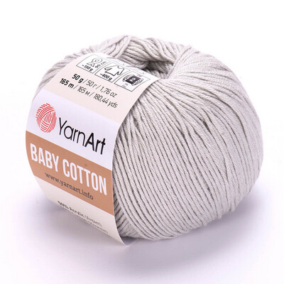 YarnArt Baby Cotton 451 - Chalk Grey