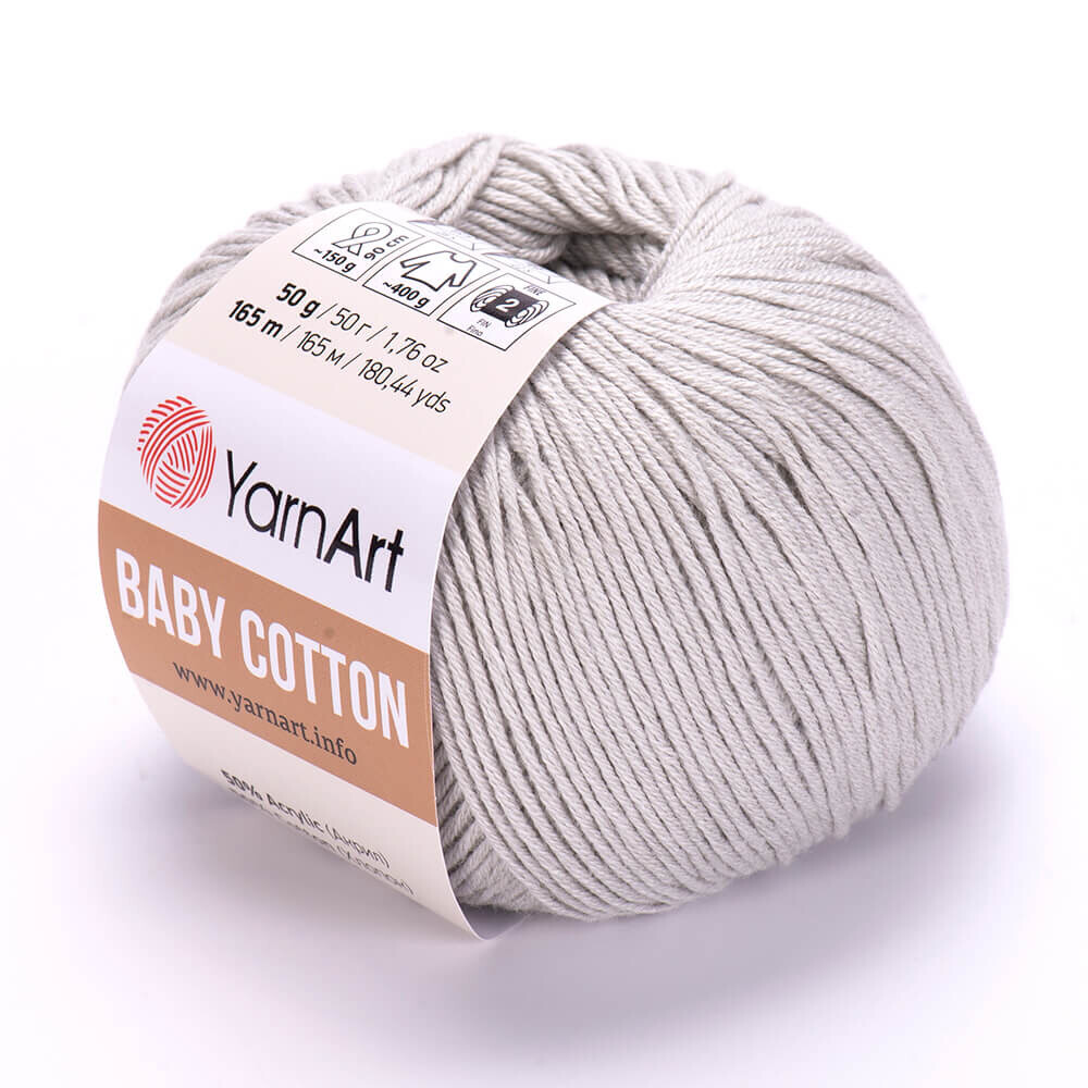 YarnArt Baby Cotton 451 - Chalk Grey