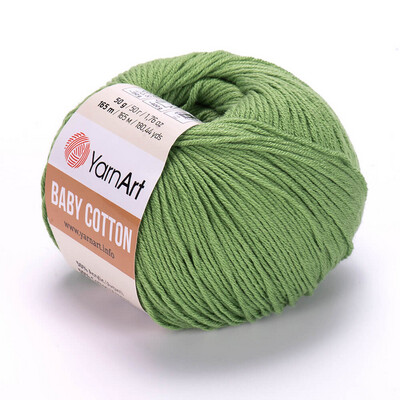 YarnArt Baby Cotton 440 - Light Forest Green