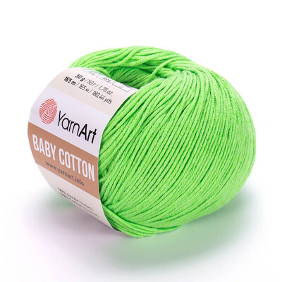 YarnArt Baby Cotton 438 - Neon Green