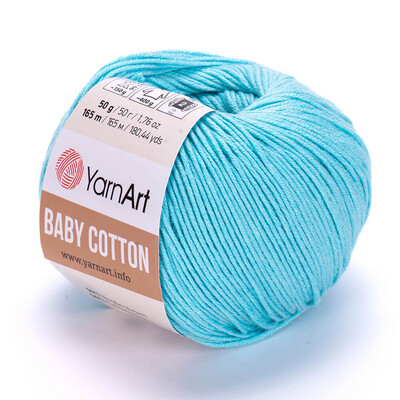 YarnArt Baby Cotton 446 - Turquoise Blue