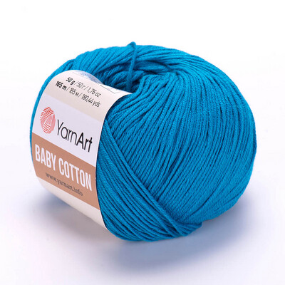 YarnArt Baby Cotton 458 - Peacock Blue