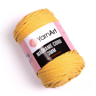 YarnArt Macrame Cord 3mm 764 - Yellow