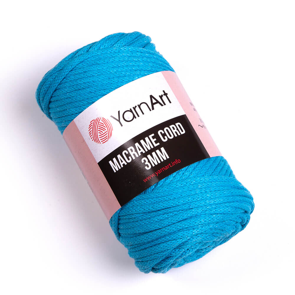 YarnArt Macrame Cord 3mm 763 - Turquoise Blue