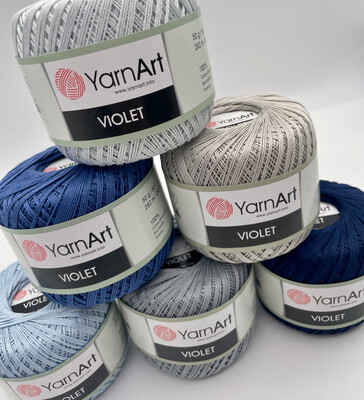 6 x YarnArt Violet Winter Blues Bundle
