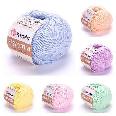 6 x YarnArt Baby Cotton Pastels Bundle