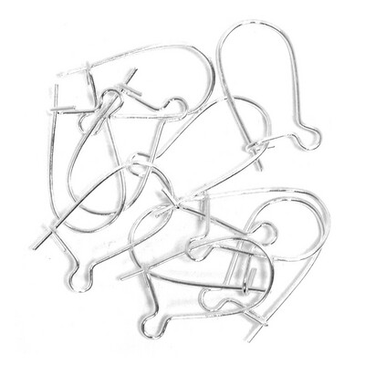 Kidney Ear Wire Earrings by Trimits - Silver