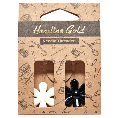 Hemline Gold Flowers Needle Threaders