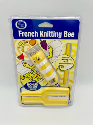 French Knitter and Pom Pom Maker - Yellow French Knitter and Pom Pom Maker - Yellow
