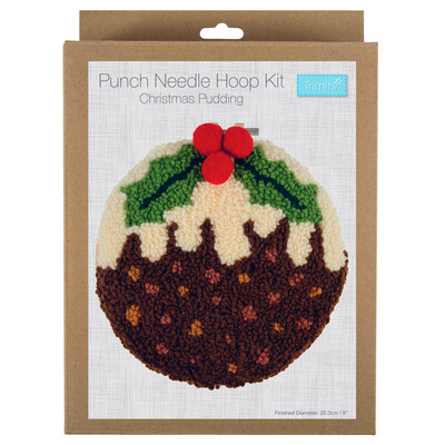 Trimits Punch Needle Kit Christmas Pudding