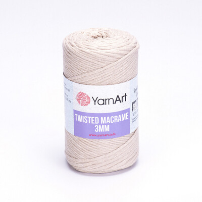 YarnArt Twisted Macrame 3mm 753 - Taupe