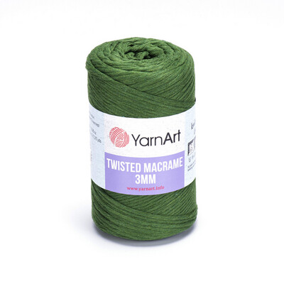 YarnArt Twisted Macrame 3mm 787 - Olive Green