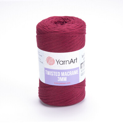 YarnArt Twisted Macrame 3mm 781 - Burgundy