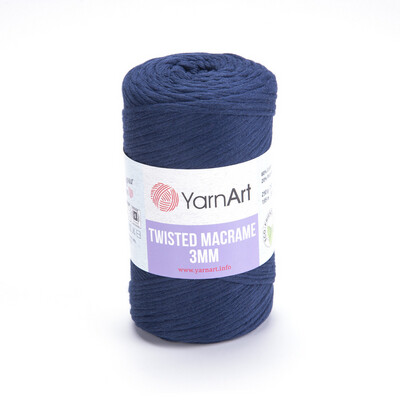 YarnArt Twisted Macrame 3mm 784 - Navy Blue