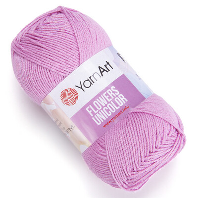 YarnArt Flowers Unicolor 740 - Candyfloss Pink