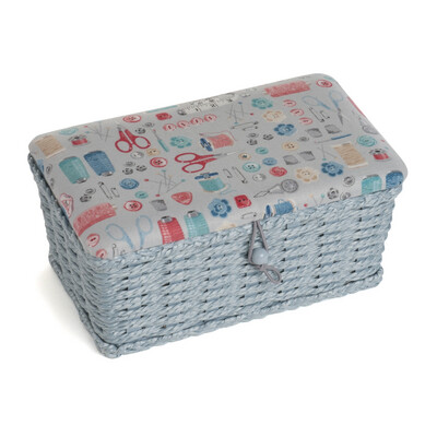 Woven Basket Sewing Box - Stitch in Time