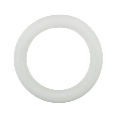 Beech Wood Craft Ring: White 7cm diameter.