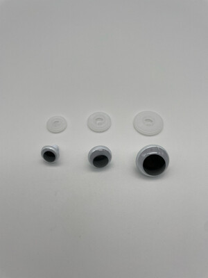 Trimits - Googly Mixed Toy Eyes - 12, 15, 20mm- 3 pairs