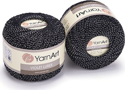 YarnArt Violet Lurex 1999 - Black Silver