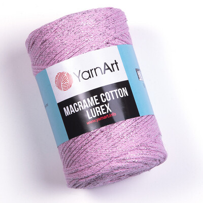 YarnArt Macrame Cotton Lurex 732 - Pink