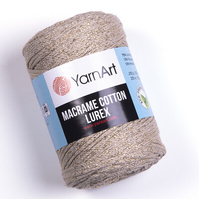 YarnArt Macrame Cotton Lurex 735 - Beige