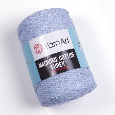 YarnArt Macrame Cotton Lurex 729 - Light Blue