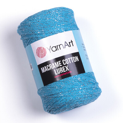 YarnArt Macrame Cotton Lurex 733 - Turquoise