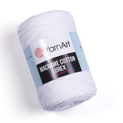 YarnArt Macrame Cotton Lurex 721 - White