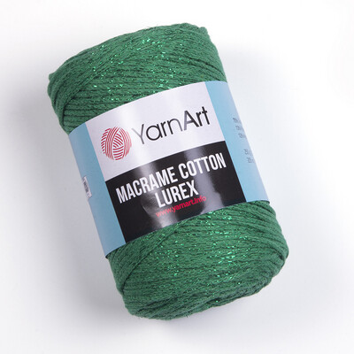 YarnArt Macrame Cotton Lurex 728 - Emerald Green