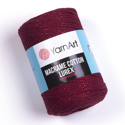 YarnArt Macrame Cotton Lurex 739 - Dark Red