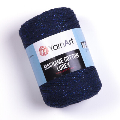 YarnArt Macrame Cotton Lurex 740 - Navy Blue