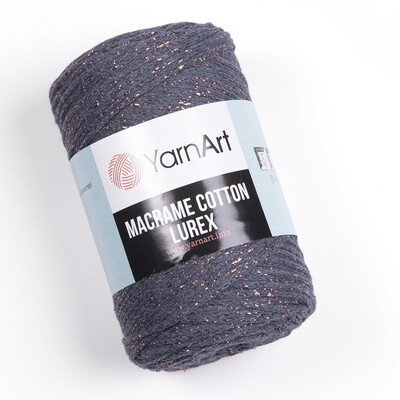 YarnArt Macrame Cotton Lurex 731 - Grey Blue