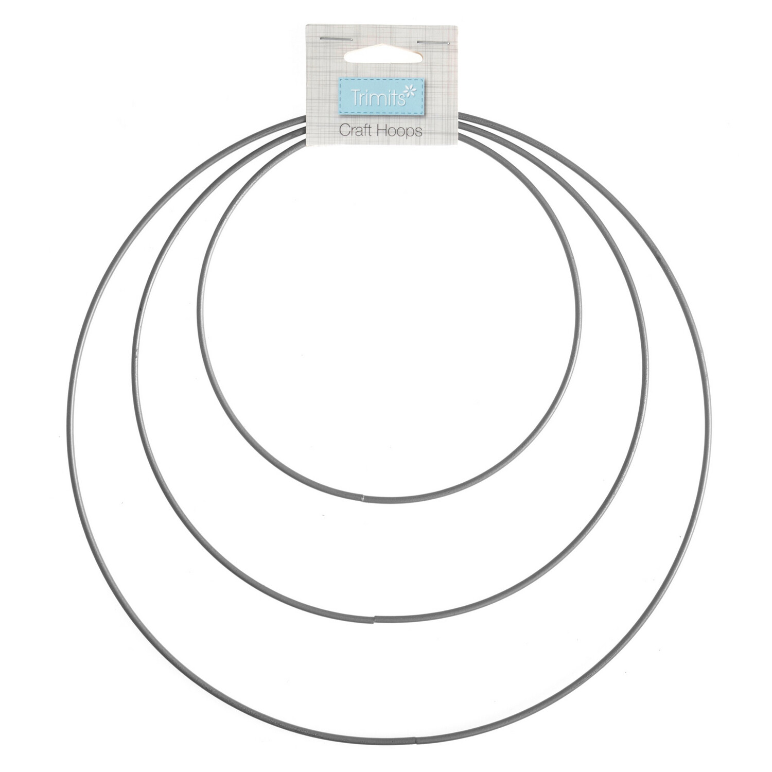 Silver Wire Craft Hoops: 15, 20 and 25cm