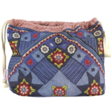 Emma Ball Drawstring Bag - Indigo Dreams