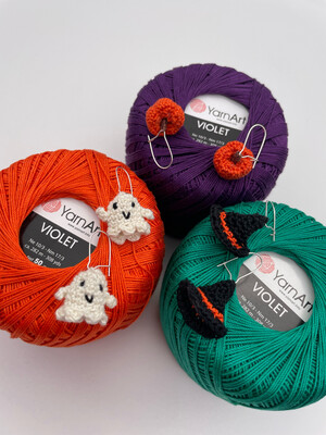 Spooky Crochet Earrings Pattern