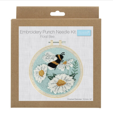 Trimits Punch Needle Kit: Bee & Flowers
