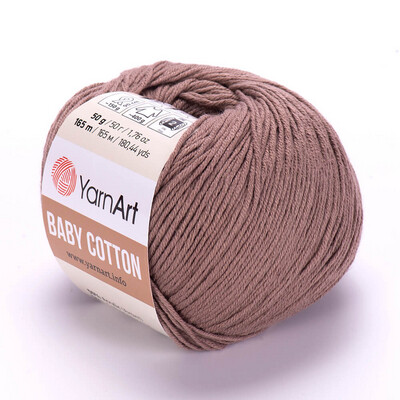 YarnArt Baby Cotton 407 - Cacao Brown
