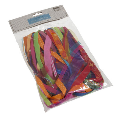 Mixed Ribbons : Brights : 50m