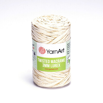 YarnArt Twisted Macrame 3mm Lurex