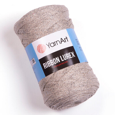 YarnArt Ribbon Lurex 725 - Light Grey
