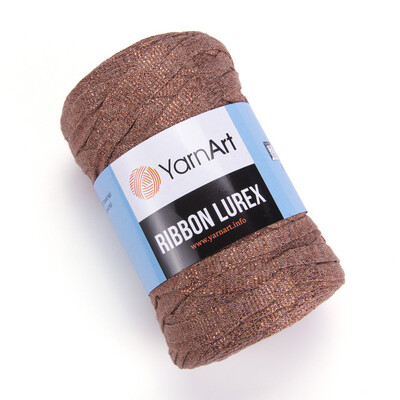 YarnArt Ribbon Lurex 742 - Light Brown