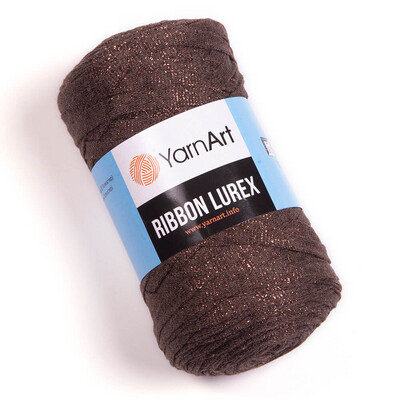 YarnArt Ribbon Lurex 736 - Brown