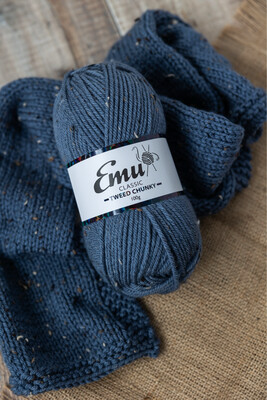 Emu Classic Tweed Chunky - Dark Denim