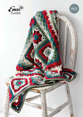 Christmas Folk Crochet Blanket in Emu Classic DK