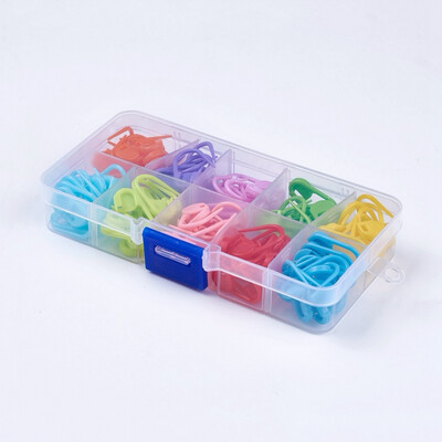 Multicoloured Stitch Markers in Handy Box