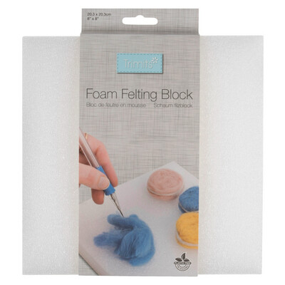 Needle Felting Foam Block: 8 x 8in