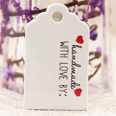 Handmade With Love By Tags - 10 per pack