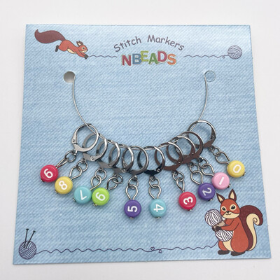Number Stitch Markers - 10 pcs