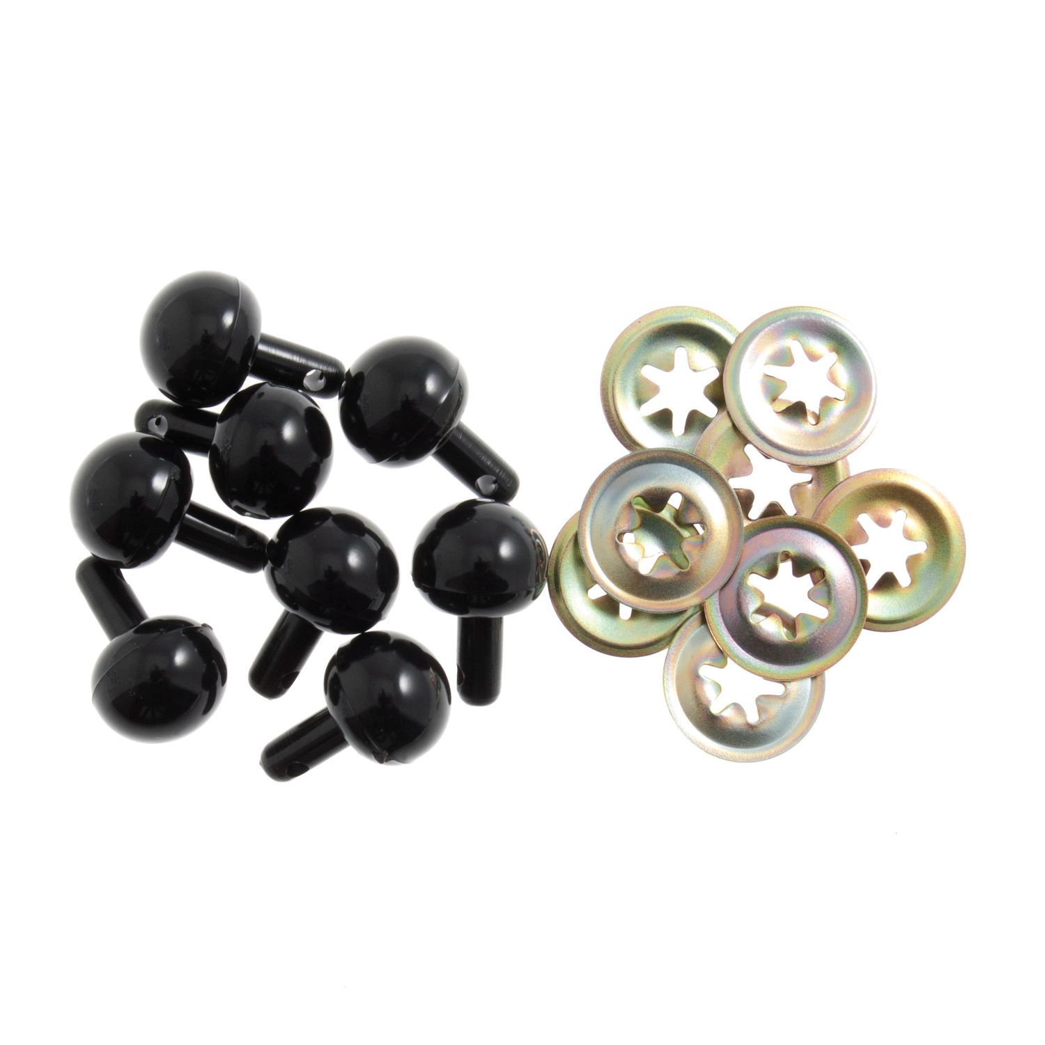 Trimits - 15mm Ball Toy Noses Black - Pack of 3