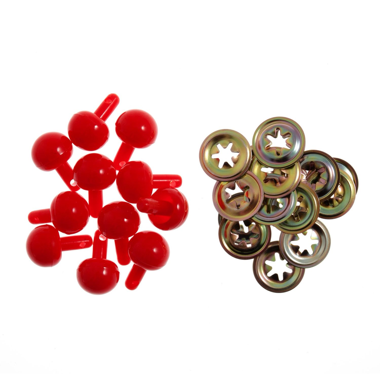 Trimits - 15mm Ball Toy Noses Red - Pack of 3